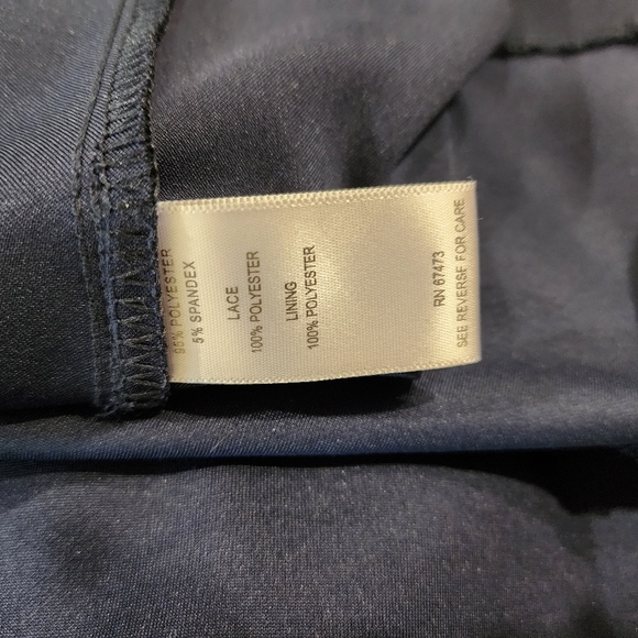 Taylor Navy Dress Size 4 - Picture 7 of 8